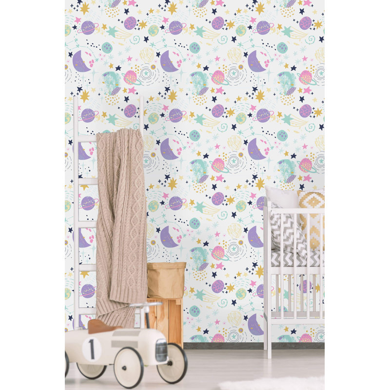 Rouleau de papier peint adhésif Fromberg Cosmos, L 10,42 po x l 25 po