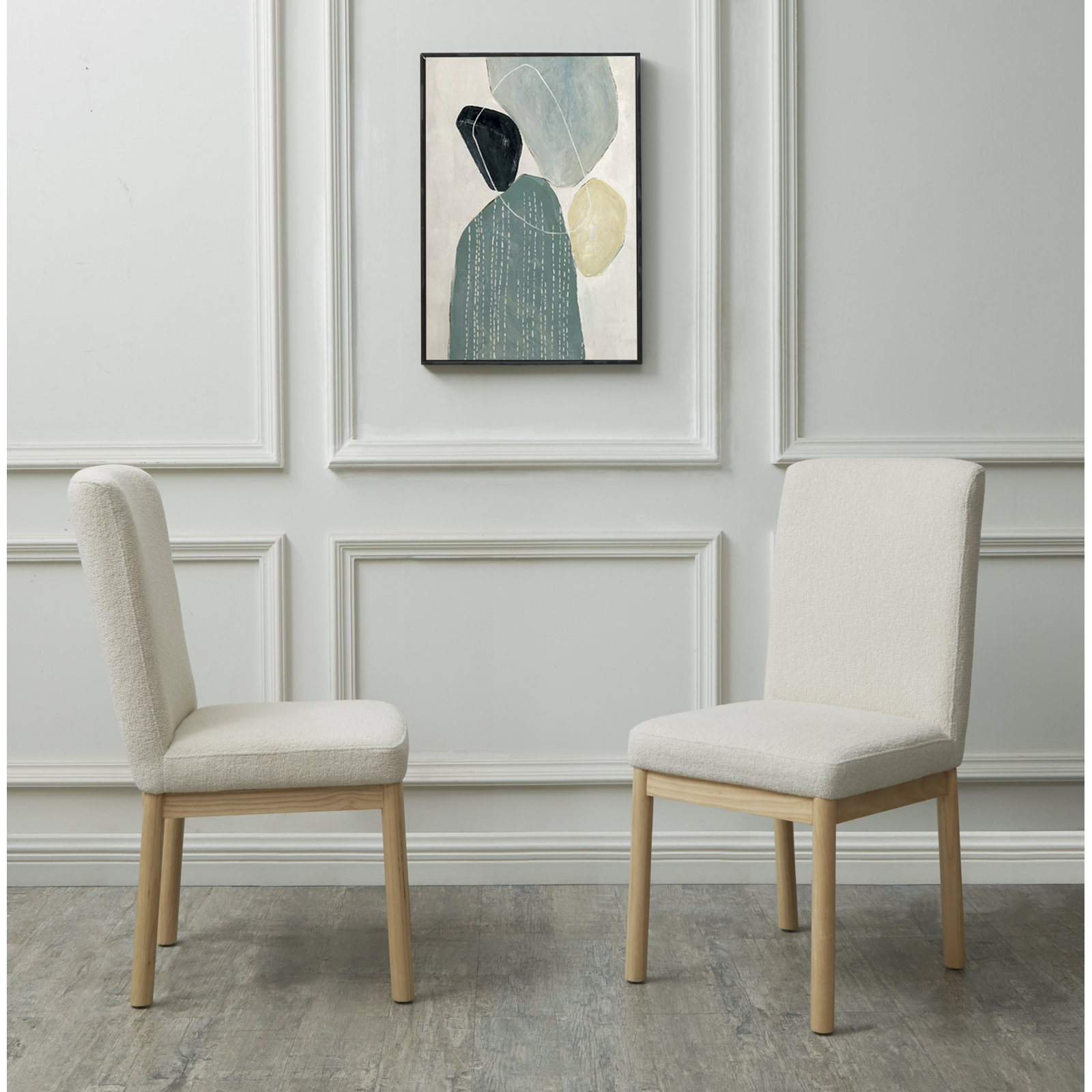 Connie Dining Chair, Cream Boucle