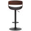 Tabouret de bar pivotant Bentwood - noir
