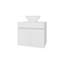 Meuble-lavabo blanc avec 2 portes-142855971