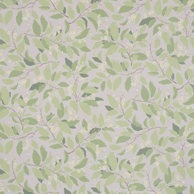 Tissu Schumacher x Miles Redd Dogwood, Grisaille