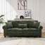 Canapé-lit gigogne de 86 po, canapé-lit convertible 3 en 1, canapé 3 places moderne avec garniture cloutée et accoudoirs roulés pour salon, appartement, bureau, chenille verte