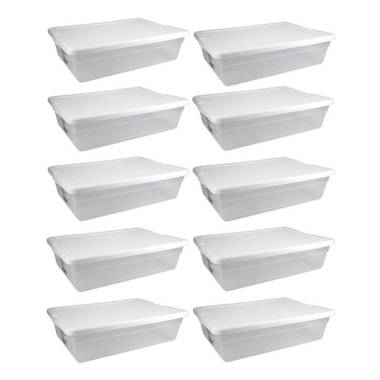 Sterilite 27 Quart Stacking Storage Drawer, Stackable Plastic Bin Drawer, 4  Pack, 4pk - Harris Teeter