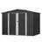 8 ft. W x 6 ft. D Galvanized Steel Storage Shed-100556272