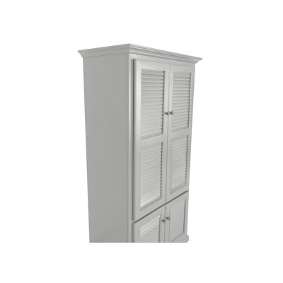 Garde-manger double en bois massif avec portes à volets