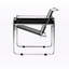Fauteuil Senora avec similicuir au fini noir, H 29,92 po x l 28,35 po x P 31,1 po-1768581389