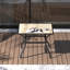 Table de salle à manger d'extérieur pour terrasse en métal
