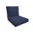 Eddie Bauer Deep Seat Patio Cushion Set, Sunbrella Fade & Water Resistant for Patio Sofas, Sectionals & Deep-Seat Loungers, 23"W x 24"D, 5" thick; Back 24"W x 20"H, 5" thick, Reversible, Canvas Navy-18066169-18066142