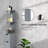54" Tall Bathroom Storage Cabinet, Freestanding Linen Tower With 2-Tier Shelf And Drawers, Narrow Side Floor Organizer-1578457848