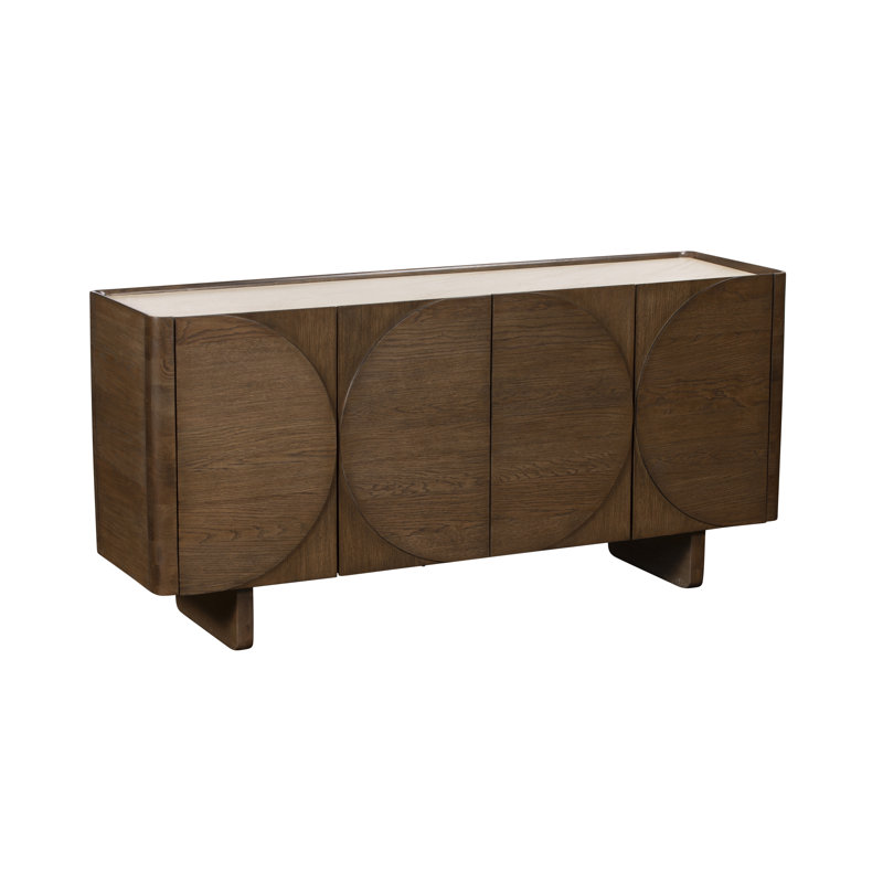 160 cm W Oak Solid Wood Sideboard