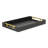 Baidy Hand-Finished Faux Shagreen Rectangular Serving Tray-1194185423