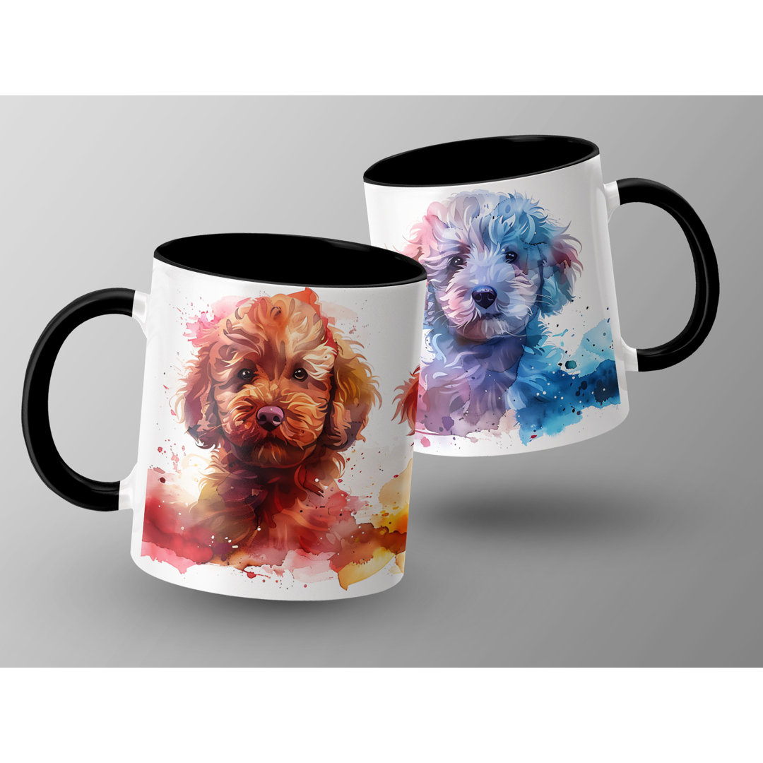 Watercolor Puppies Design 11oz Coffee Mug