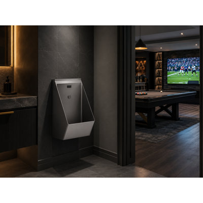 Grey Gun Motion Sensor Stainless Steel Urinal