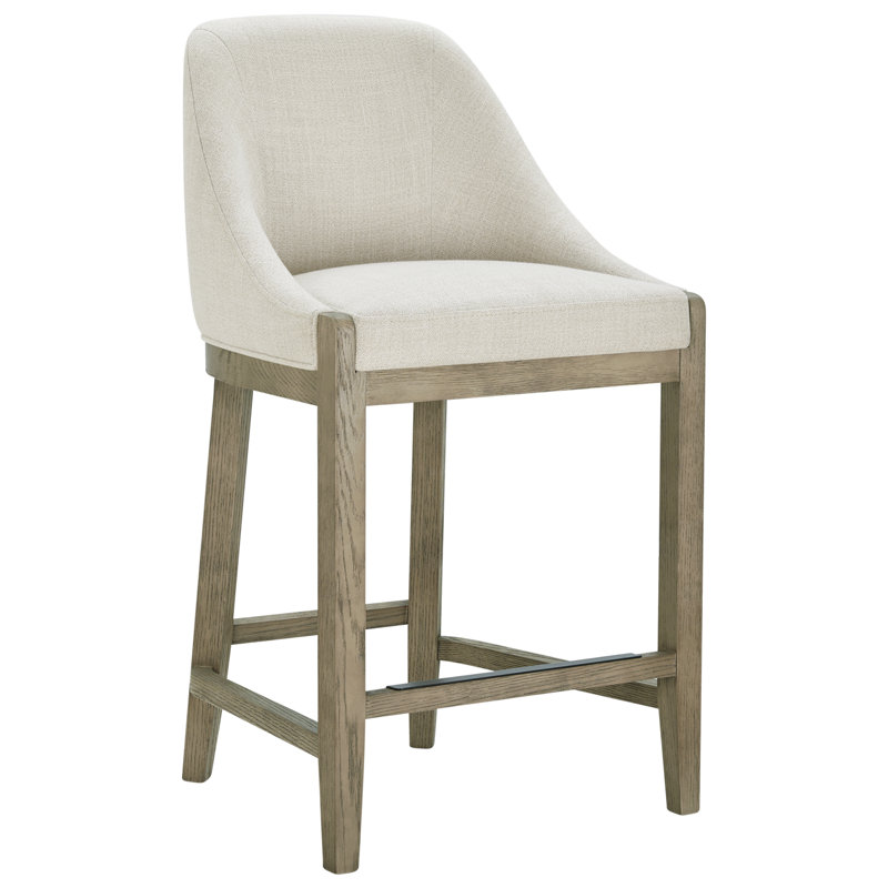 Tabouret de comptoir Daigle, Lin Performance Effie