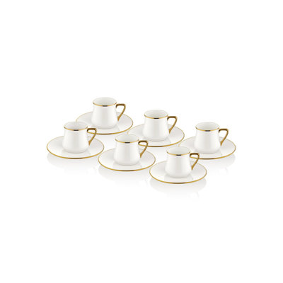 Ensemble de 6 tasses à café Delrico