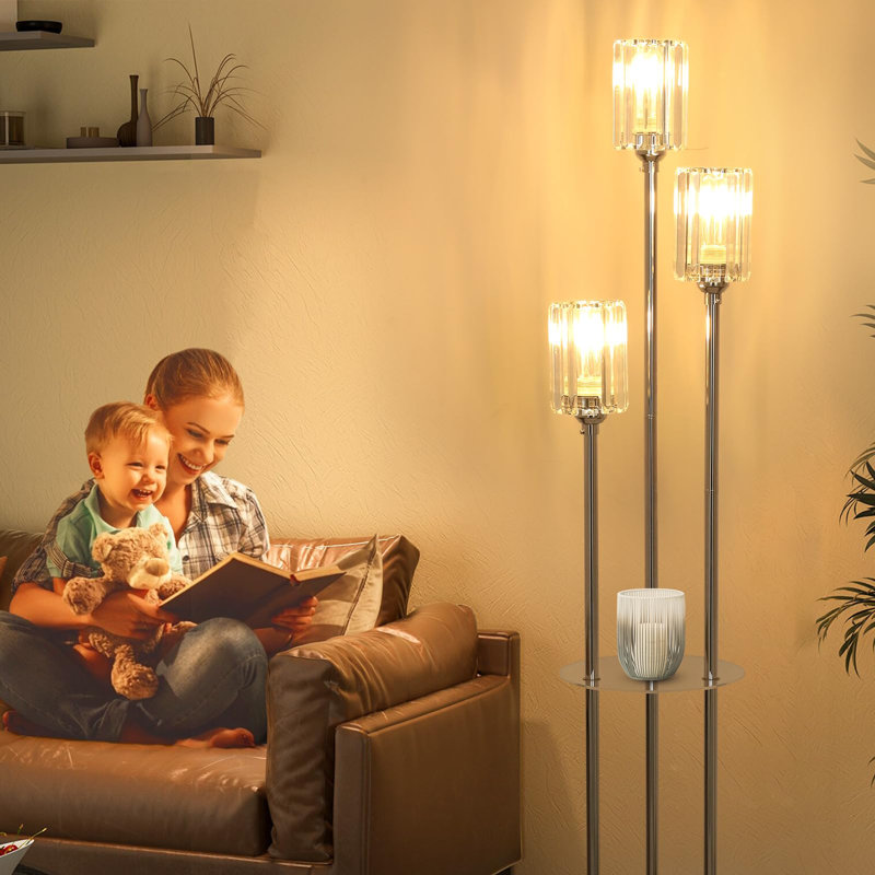 Benaim 168cm Tree Floor Lamp, Chrome