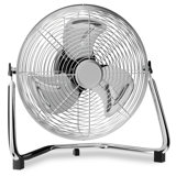 12" High Velocity Floor Fan, 3 Speeds Quiet Heavy Duty Metal Floor Fan with 230° Adjustable Tilt