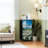 4 Drawer Dresser for Bedroom, Narrow Chest of Drawers, Wooden Top and Study Iron Frame 18"x37.5"-(WxH)