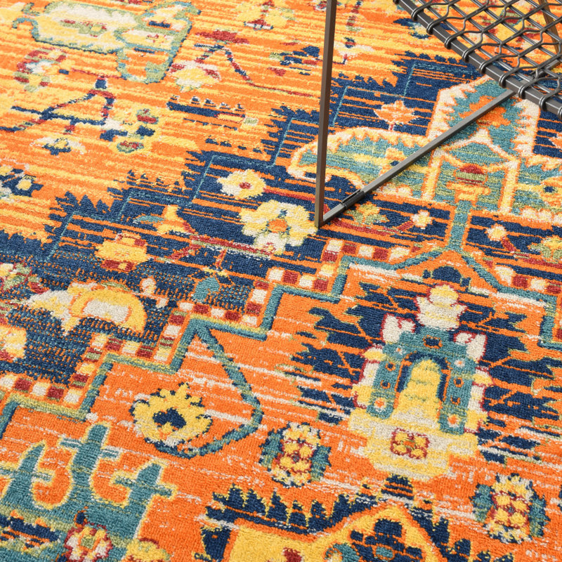 Wendi Performance Oriental Indoor Rug, Rectangle 7'10" x 9'10"
