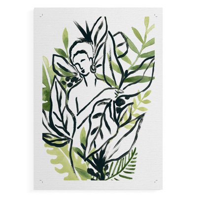 Carnet de croquis tropical IV - impression sur toile seulement - non encadrée