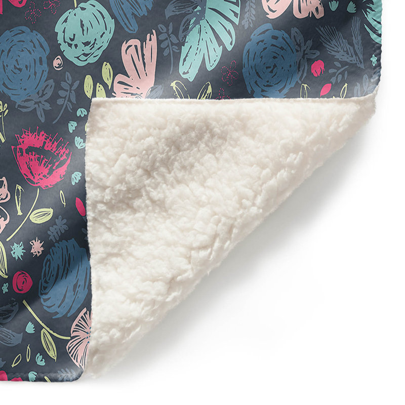  Couverture fleurs, 51 po x 60 po