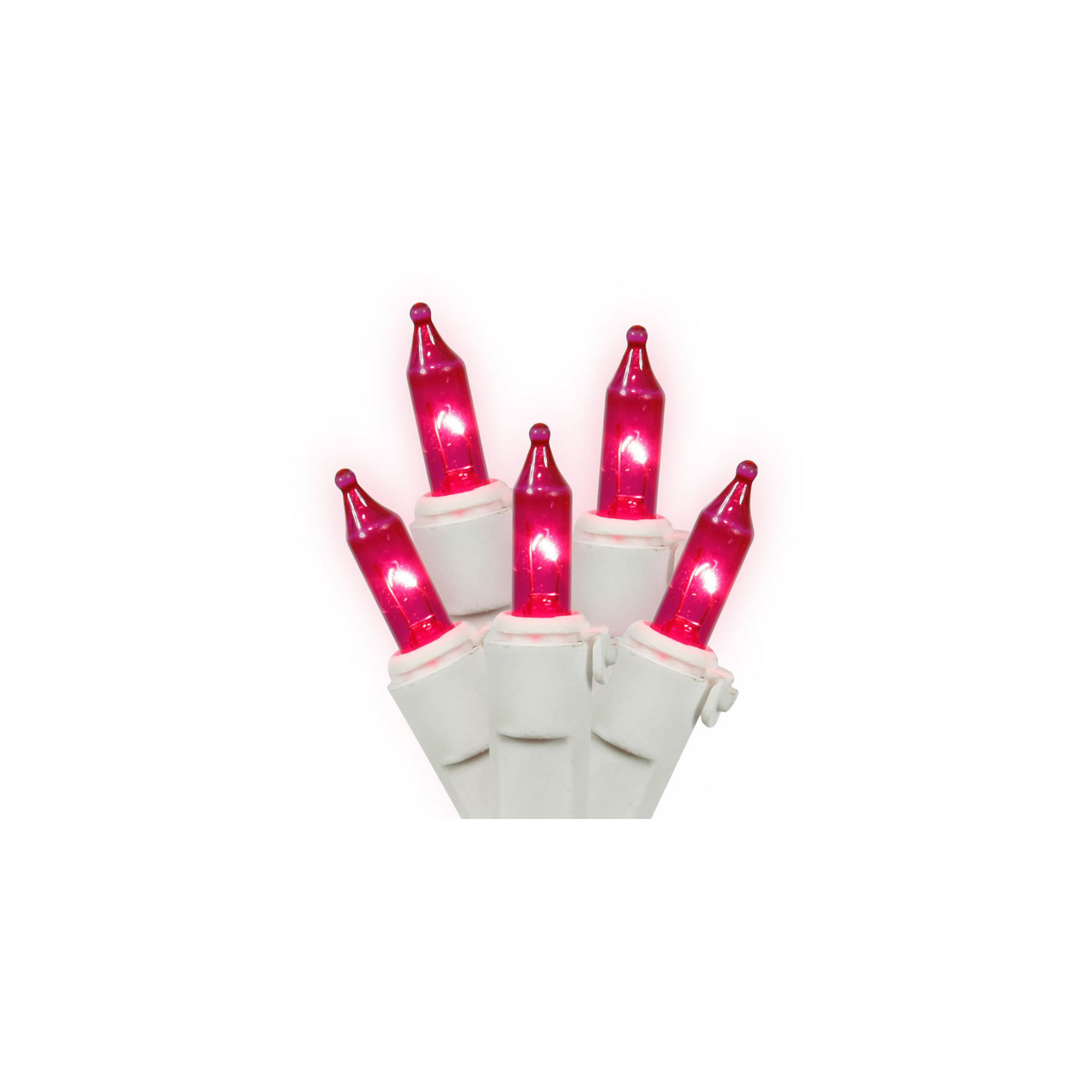 Mini Christmas String Light Set, Pink/White, 100, 552"