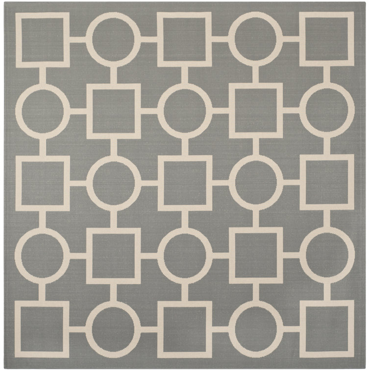 Arneshia Geometric Gray/Beige Area Rug