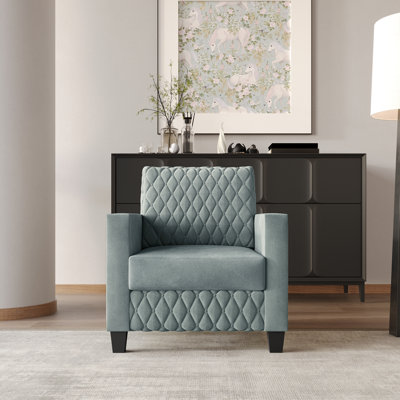 Chaise rembourrée en velours
