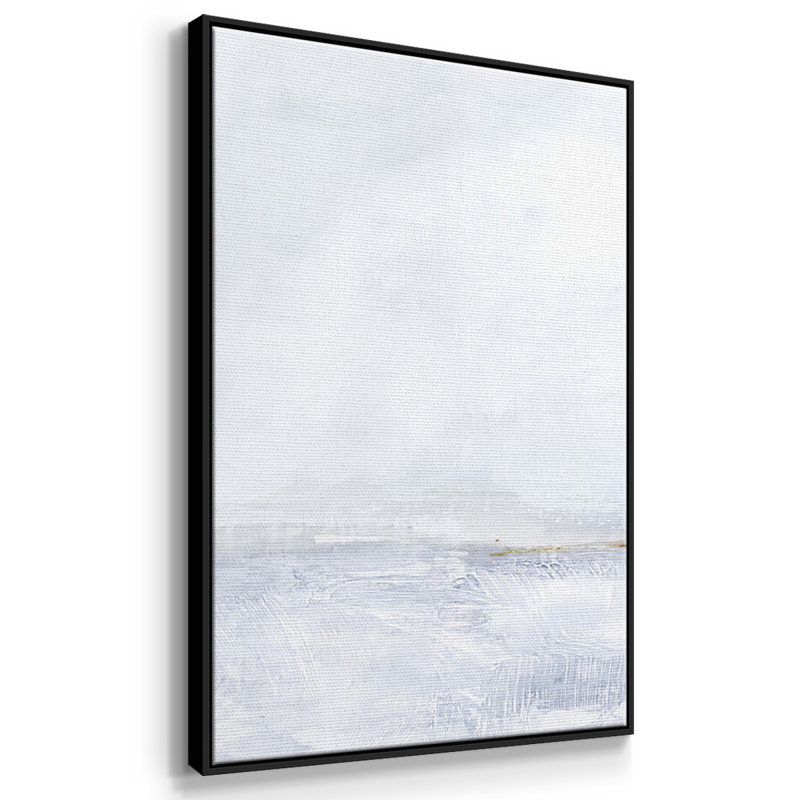 Polar Divide II - Toile encadrée multi-pièces, Cadre noir, H 36 po x l 75 po