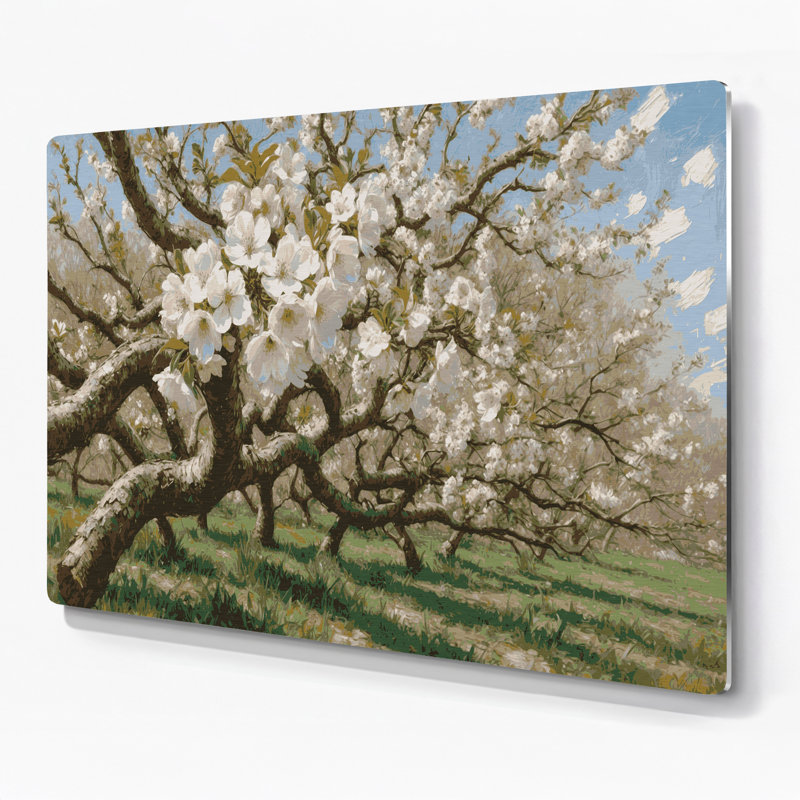 Art mural en métal Botanical Apple, H 11 po x l 14 po