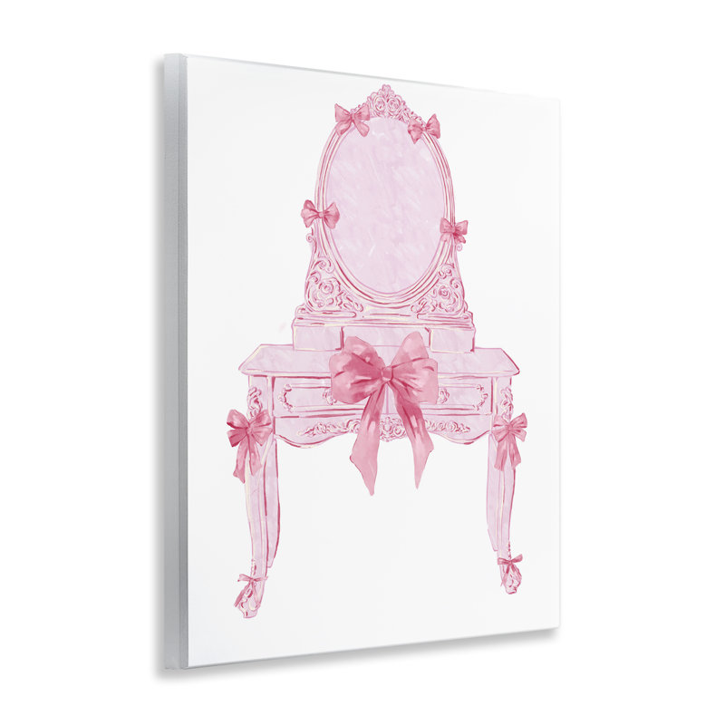 Jolie plaque de meuble-lavabo rose avec boucles, design par Ziwei Li
