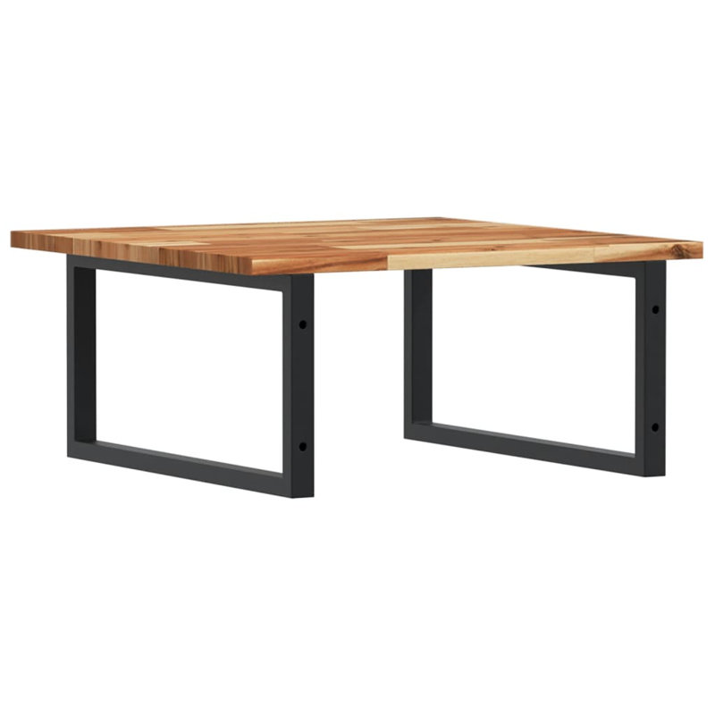 Ashvik 60cm Solid Wood Bathroom Vanity Top, Acacia/Black