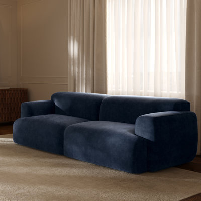 Nardo 107.5" Chenille Velvet Fabric Sofa
