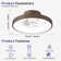 Yeadon 20'' Dianeshia Flush Mount Dimmable Ceiling Fan with LED Lights