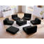 Ensemble de canapé modulaire rembourré, ensemble de canapé de salon modulaire en forme de L de 100 po avec 5 coussins, canapé-lit bricolage pour salon, appartement, chambre à coucher-133674382-133674381