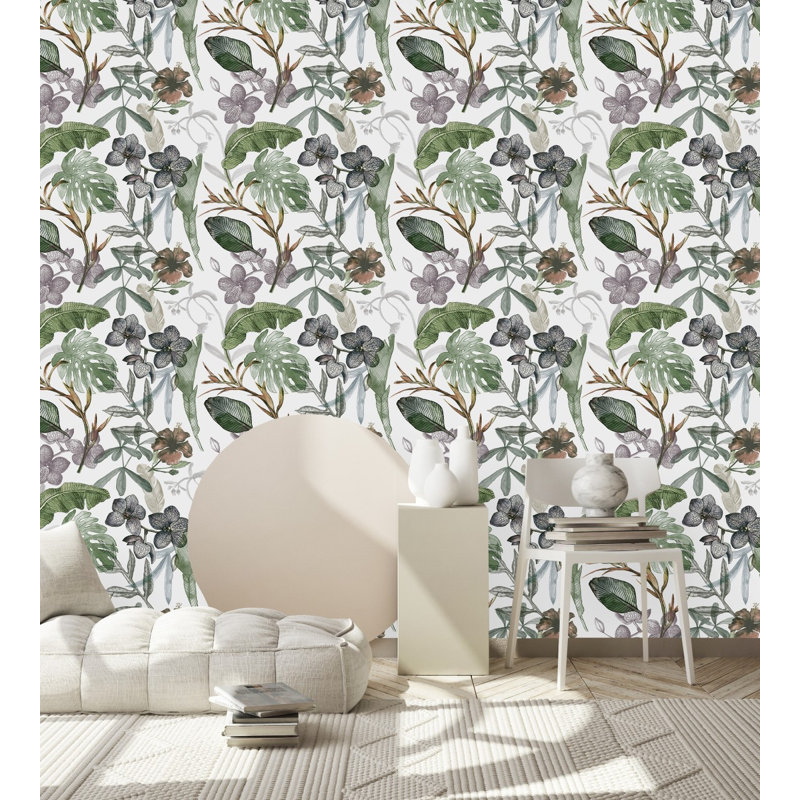 Panneau de papier peint Ivannah, L 2,08 pi x L 10,42 pi
