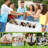 Outdoor Ice Cooler Folding Table Set, Serving Station, Cart Cooler