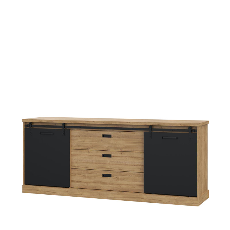 Lauran 213.4cm W 3 - Drawer Chest of Drawers