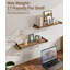 Tablettes flottantes rustiques en bois