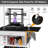 Foldable 3D Printer Rack & Filament Storage Organizer - Heavy Duty Metal Shelving with 41.5" x 23.6" x 58.1" Dimensions