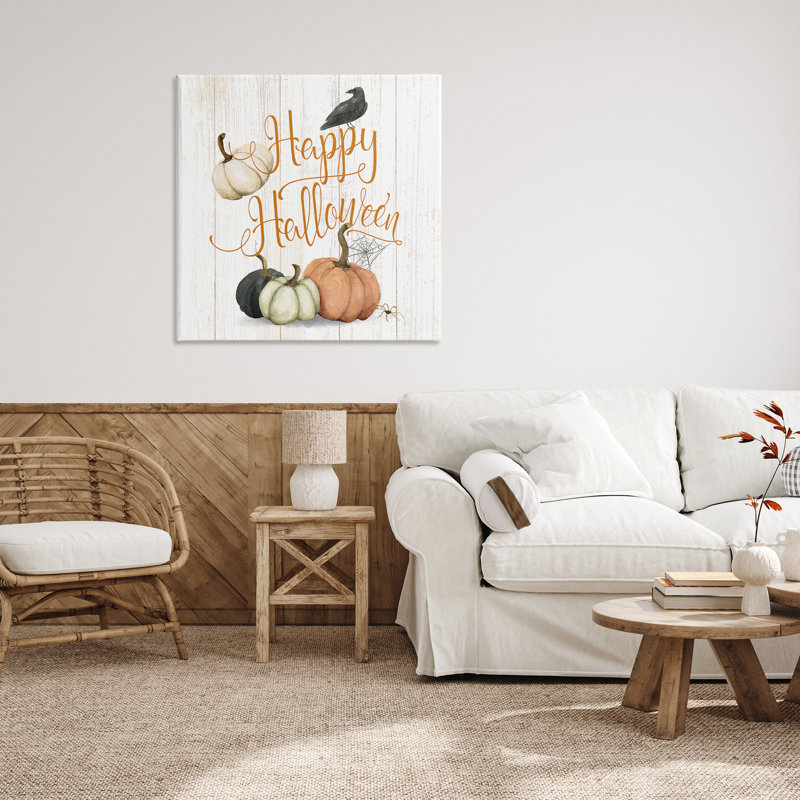"Rustic Happy Halloween" par Deane Beesley sur toile, H 36 po x l 36 po x P 1,5 po