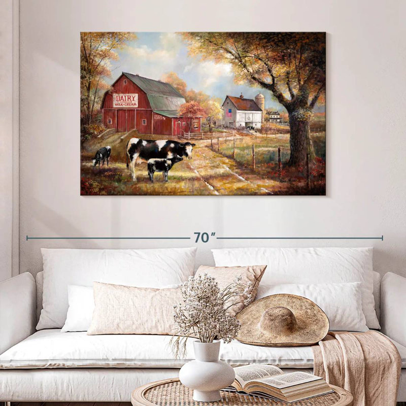 Souvenirs à la ferme, H 32 po x l 48 po