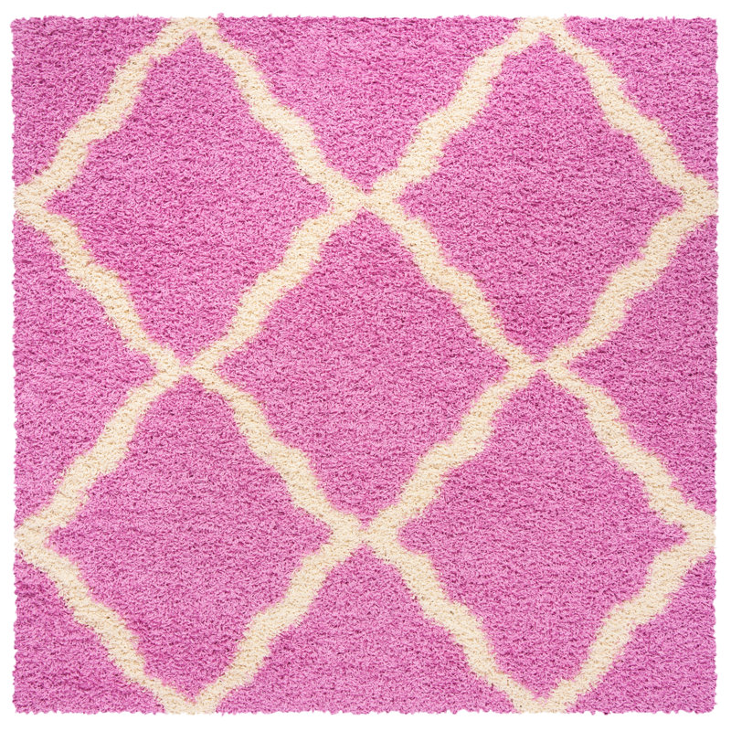 Tapis performance à poils longs Wildes Sgd-Dallas, Carré 6 pi