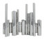 Stainless Steel Metal Organ Pipe Tube Decorative Silver Vase