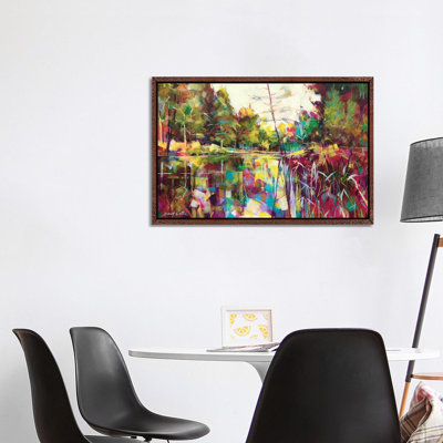 Soudley Ponds by Doug Eaton - Painting on Canvas