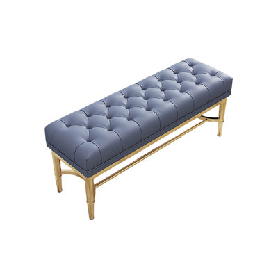Jennevie Leather Match Upholstered Storage Bench