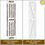 Porte pliante en pin massif avec ensemble de quincaillerie ROOMTETE - Porte intérieure pliante pré-assemblée-107245707-107245709