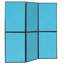  Light Free-Standing Bulletin Board 180cm H x 180cm W-22038273-22038274