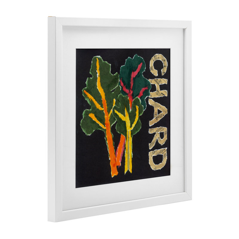 Chard Leafy, H 13 po x l 13 po, Cadre blanc côtier