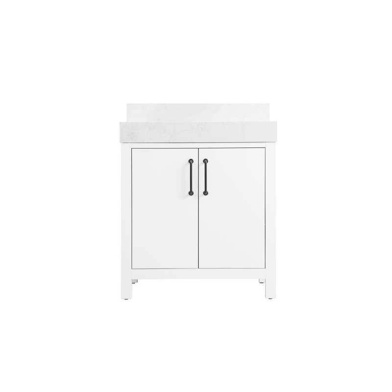 30 inch Single Bathroom Vanity_Traditional_VF60630-BS, White